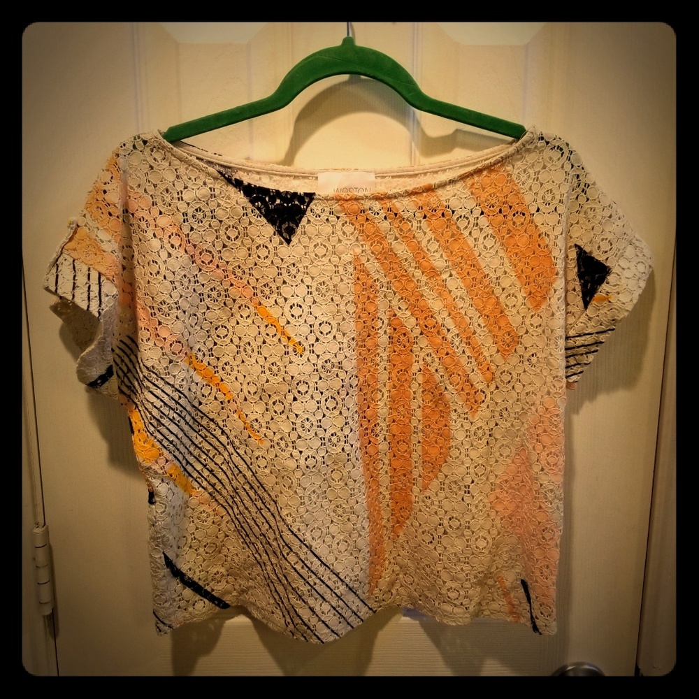 Retro Weston Crochet Style Crop Top